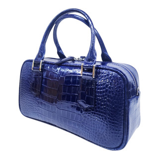 랙탱글 크로커다일 토트앤 숄더백 -블루